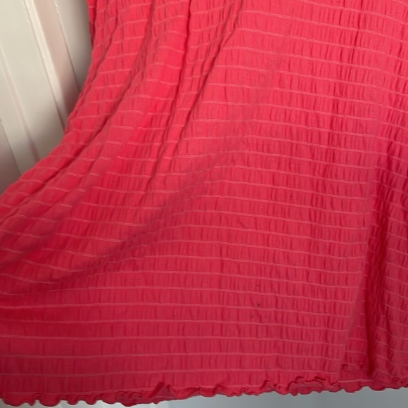 Denim&Co Vibrant Coral Textured Blouse size 2X - Picture 7 of 7